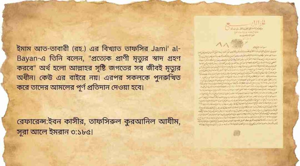 কুল্লু নাফসিন জাইকাতুল মাউত কোন সুরা ( দেখে নিন)